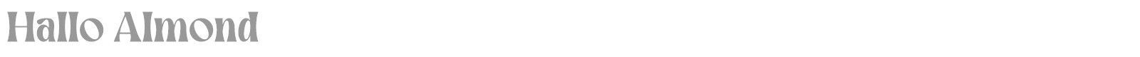 Hallo Almond font preview